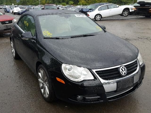 WVWDA71F87V015546 - 2007 VOLKSWAGEN EOS 2.0T S BLACK photo 1