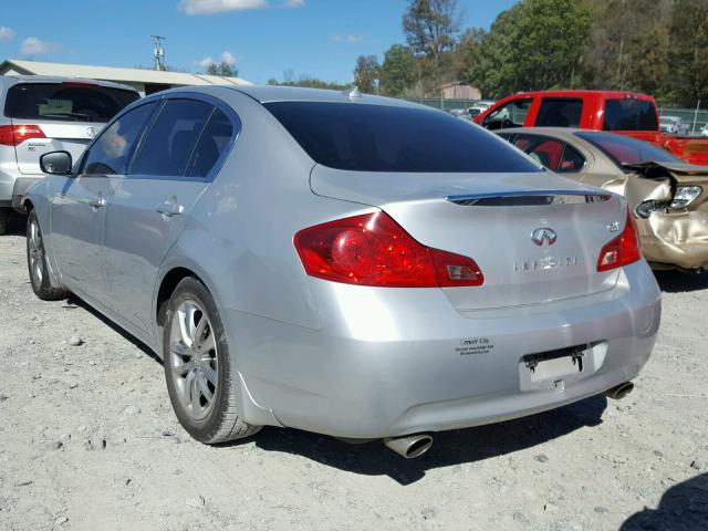 JNKCV61E59M013374 - 2009 INFINITI G37 BASE SILVER photo 3