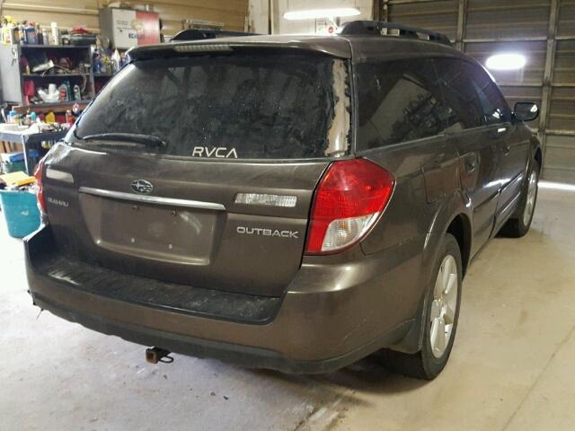 4S4BP61C886338346 - 2008 SUBARU OUTBACK 2. BROWN photo 4