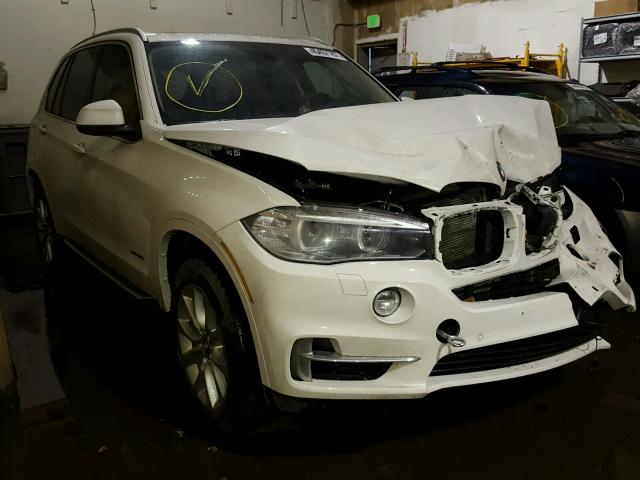 5UXKR0C58F0K63379 - 2015 BMW X5 XDRIVE3 WHITE photo 1