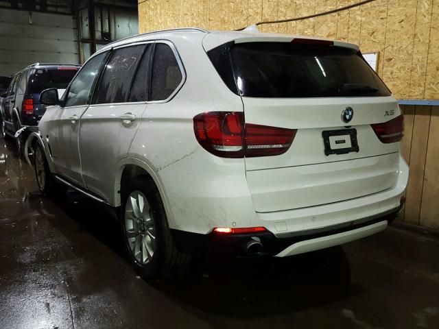 5UXKR0C58F0K63379 - 2015 BMW X5 XDRIVE3 WHITE photo 3