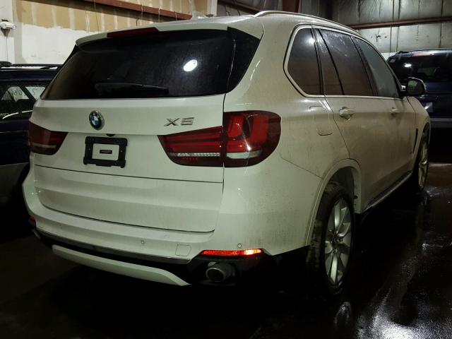 5UXKR0C58F0K63379 - 2015 BMW X5 XDRIVE3 WHITE photo 4