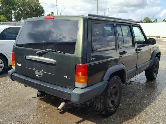 1J4FJ68S8WL122249 - 1998 JEEP CHEROKEE S GREEN photo 4