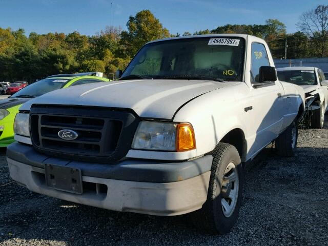 1FTYR10D15PA69263 - 2005 FORD RANGER WHITE photo 2