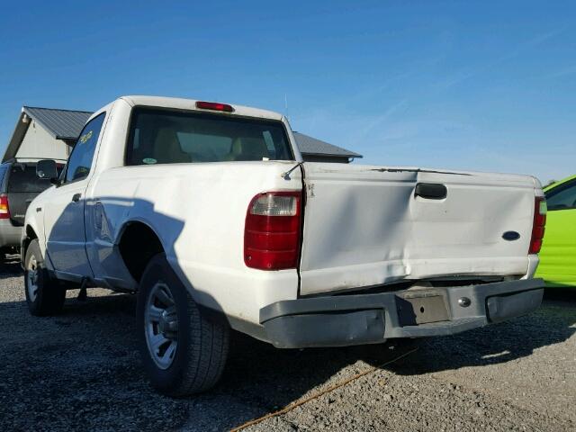 1FTYR10D15PA69263 - 2005 FORD RANGER WHITE photo 3