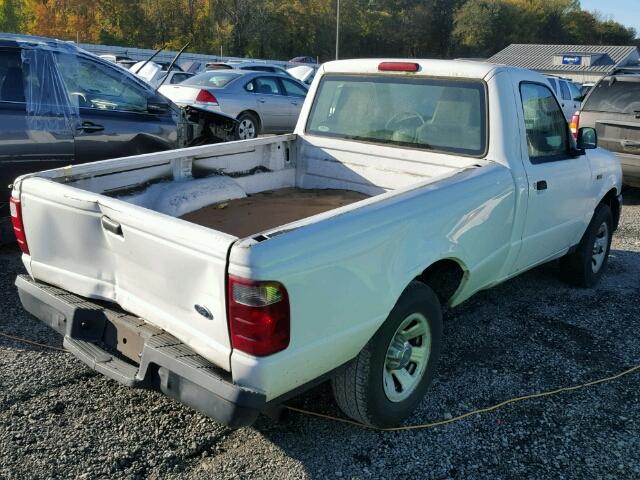 1FTYR10D15PA69263 - 2005 FORD RANGER WHITE photo 4