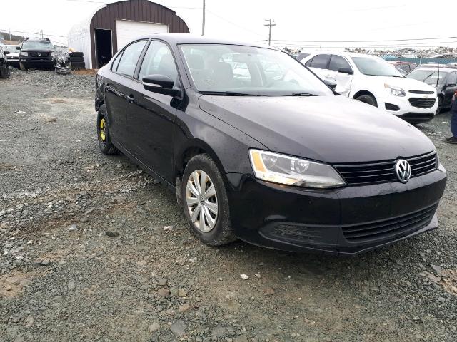 3VW2K7AJ3EM317985 - 2014 VOLKSWAGEN JETTA BASE BLACK photo 1