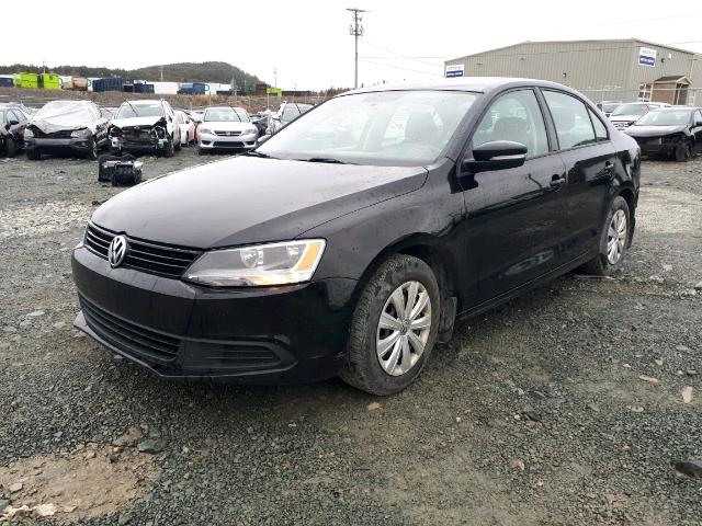 3VW2K7AJ3EM317985 - 2014 VOLKSWAGEN JETTA BASE BLACK photo 2