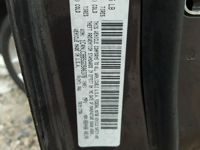 1C4NJCBB5GD506378 - 2016 JEEP COMPASS SP 石墨色 照片 10