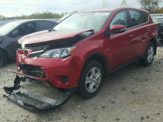 2T3BFREV3FW329361 - 2015 TOYOTA RAV4 LE WHITE photo 2