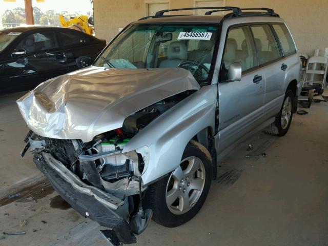 JF1SF65671H718368 - 2001 SUBARU FORESTER SILVER photo 2