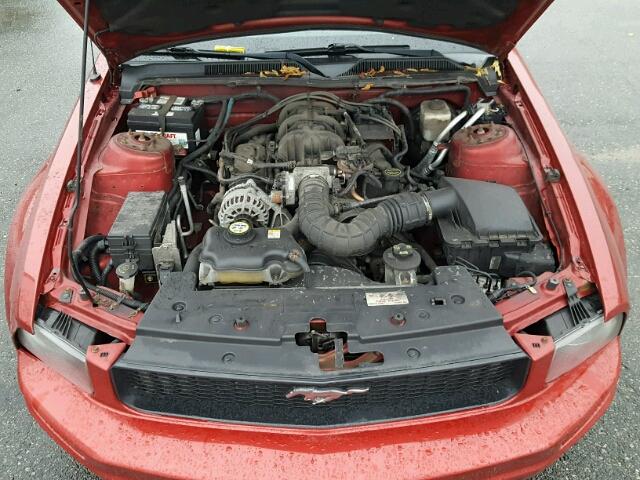 1ZVFT84N075353371 - 2007 FORD MUSTANG RED photo 7