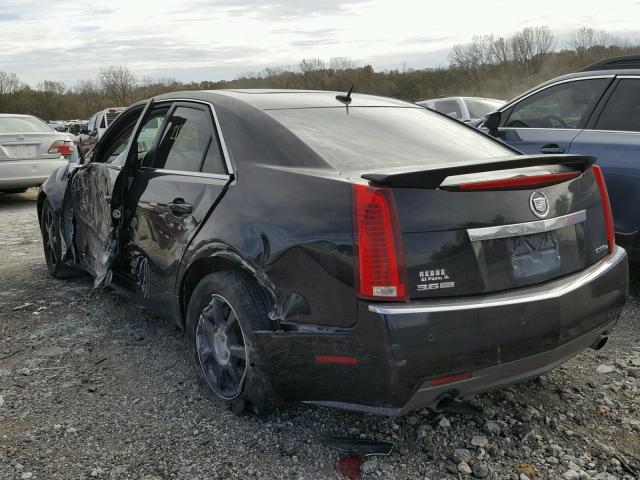 1G6DT57V280177929 - 2008 CADILLAC CTS BLACK photo 3