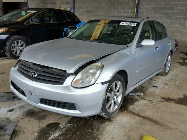 JNKCV51E36M511840 - 2006 INFINITI G35 SILVER photo 2