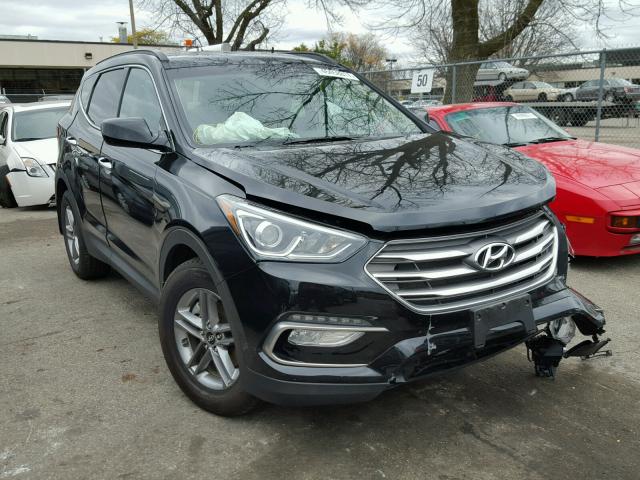 5NMZUDLB5HH012351 - 2017 HYUNDAI SANTA FE S BLACK photo 1