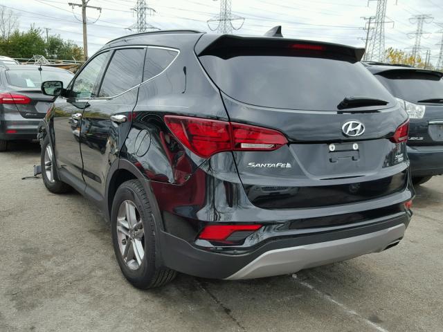 5NMZUDLB5HH012351 - 2017 HYUNDAI SANTA FE S BLACK photo 3