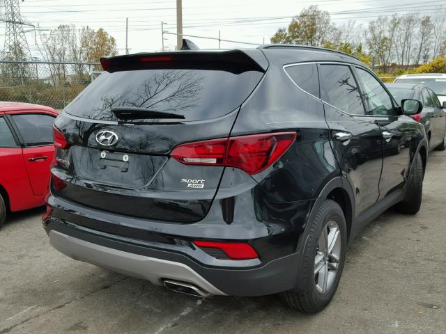 5NMZUDLB5HH012351 - 2017 HYUNDAI SANTA FE S BLACK photo 4