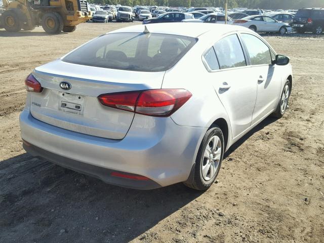 3KPFL4A70HE088474 - 2017 KIA FORTE LX SILVER photo 4