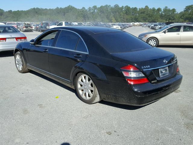 WDDNG86XX8A233545 - 2008 MERCEDES-BENZ S BLACK photo 3