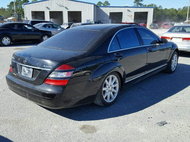 WDDNG86XX8A233545 - 2008 MERCEDES-BENZ S BLACK photo 4