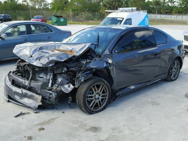 JTKDE167380273290 - 2008 TOYOTA SCION TC GRAY photo 2