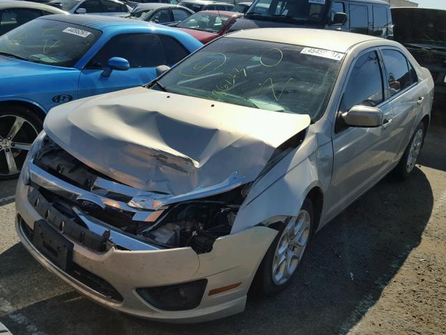 3FAHP0HA2AR286243 - 2010 FORD FUSION SE TAN photo 2