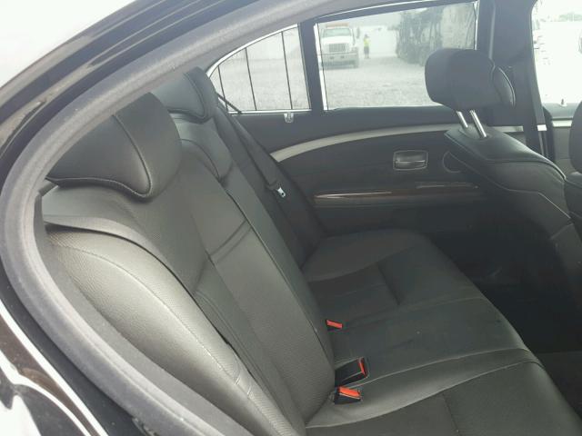 WBAHL83536DT01148 - 2006 BMW 750 I BLACK photo 6