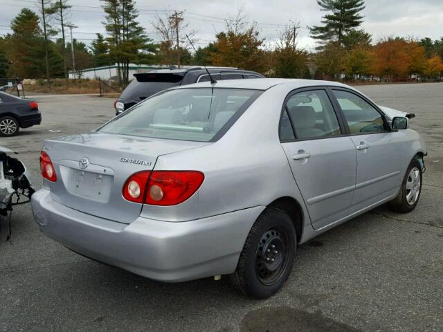 1NXBR32E86Z714285 - 2006 TOYOTA COROLLA CE SILVER photo 4