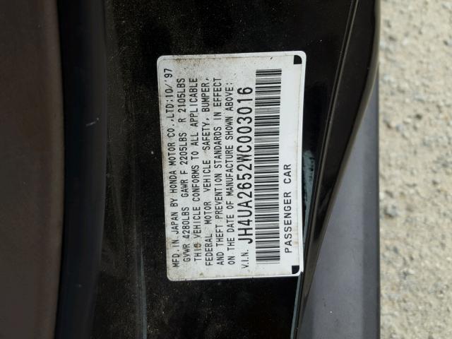 JH4UA2652WC003016 - 1998 ACURA 2.5TL BLACK photo 10