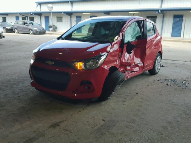 KL8CB6SA1GC639277 - 2016 CHEVROLET SPARK LS RED photo 2