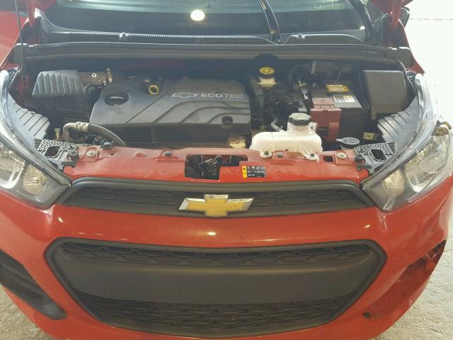 KL8CB6SA1GC639277 - 2016 CHEVROLET SPARK LS RED photo 7