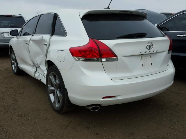 4T3BK3BB6BU063671 - 2011 TOYOTA VENZA WHITE photo 3