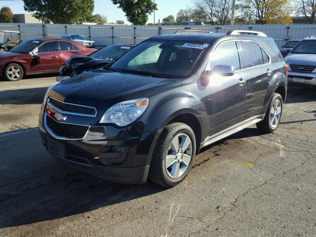 2GNALBEK9E6103831 - 2014 CHEVROLET EQUINOX LT BLACK photo 2