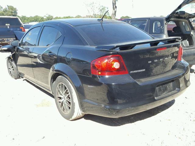 1C3CDZAB6DN506130 - 2013 DODGE AVENGER BLACK photo 3