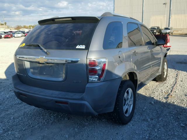 2CNDL23FX56196477 - 2005 CHEVROLET EQUINOX LS GRAY photo 4