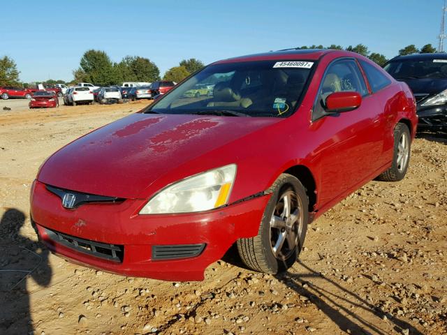 1HGCM72664A007791 - 2004 HONDA ACCORD RED photo 2