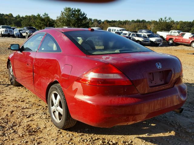 1HGCM72664A007791 - 2004 HONDA ACCORD RED photo 3