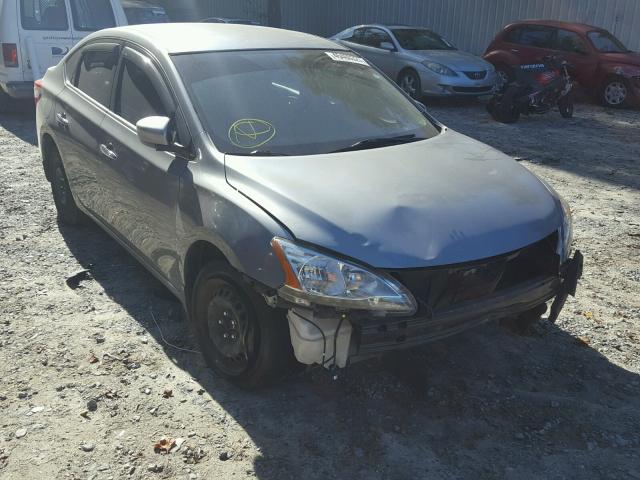 3N1AB7AP3EY280760 - 2014 NISSAN SENTRA S GRAY photo 1