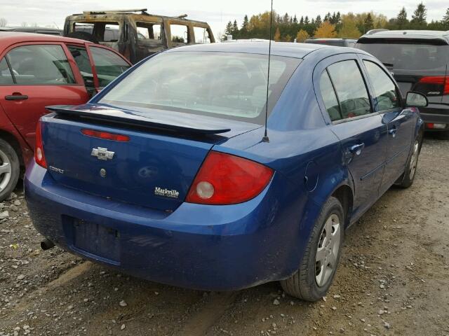 1G1AJ52F957510581 - 2005 CHEVROLET COBALT BLUE photo 4