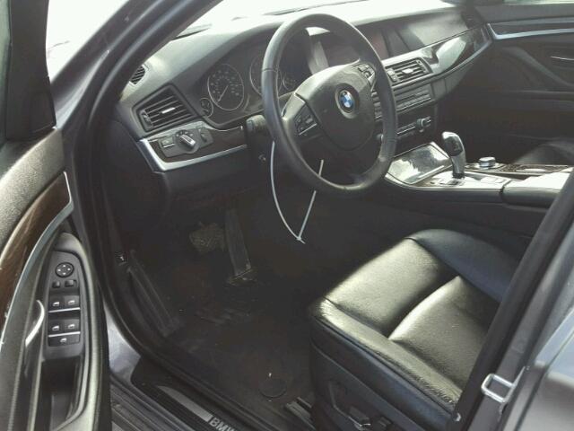 WBAXG5C50DDY34943 - 2013 BMW 528 I GRAY photo 9