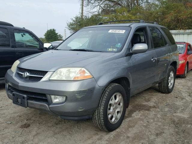 2HNYD18671H537834 - 2001 ACURA MDX TOURIN GRAY photo 2