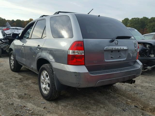 2HNYD18671H537834 - 2001 ACURA MDX TOURIN GRAY photo 3