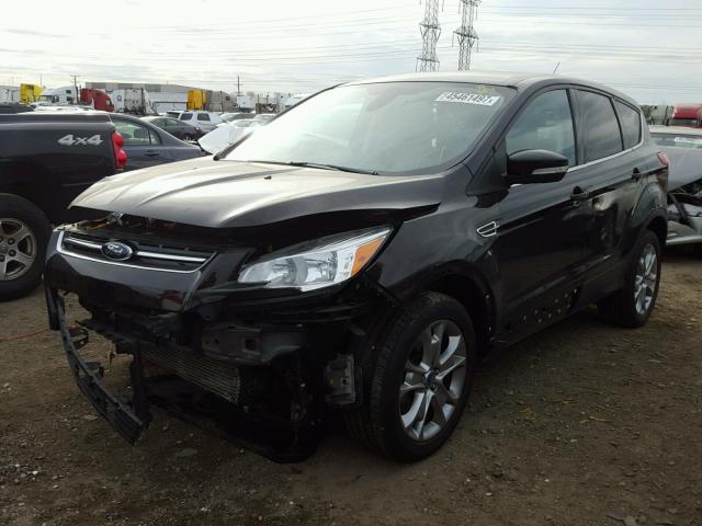 1FMCU9HX9DUB52103 - 2013 FORD ESCAPE SEL BLACK photo 2