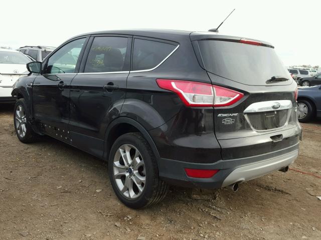 1FMCU9HX9DUB52103 - 2013 FORD ESCAPE SEL BLACK photo 3