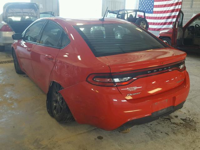 1C3CDFBB4GD729127 - 2016 DODGE DART SXT RED photo 3