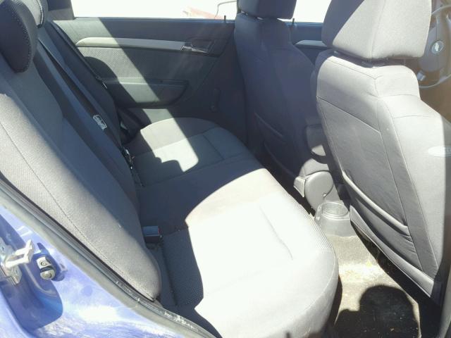 KL1TD56E49B330069 - 2009 CHEVROLET AVEO LS BLUE photo 6