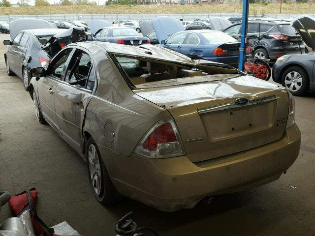 3FAHP02128R166736 - 2008 FORD FUSION SEL TAN photo 3