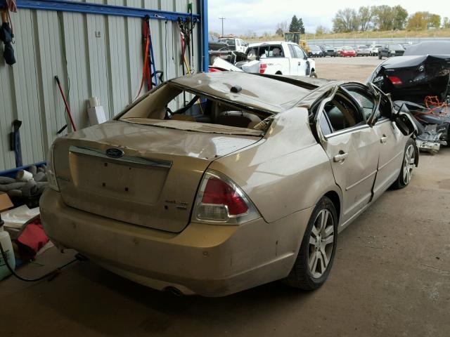 3FAHP02128R166736 - 2008 FORD FUSION SEL TAN photo 4