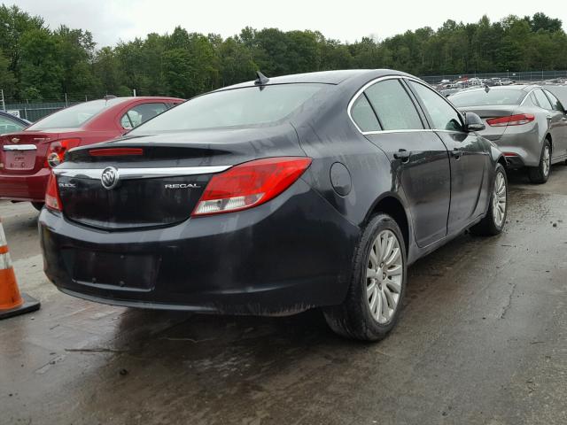 2G4GR5EK0C9161658 - 2012 BUICK REGAL BLACK photo 4