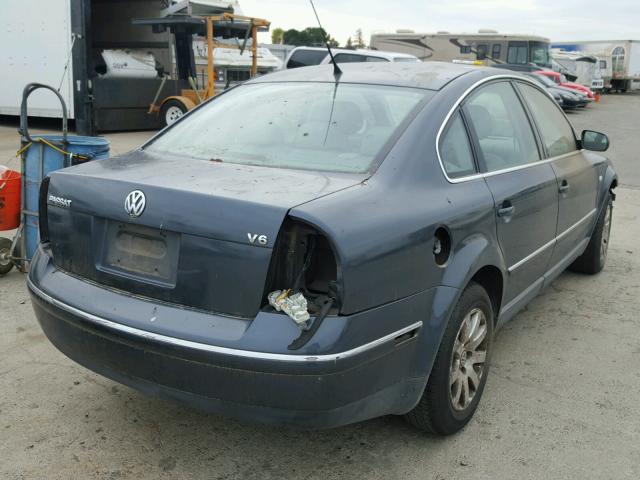 WVWPH63B23P200929 - 2003 VOLKSWAGEN PASSAT BLUE photo 4